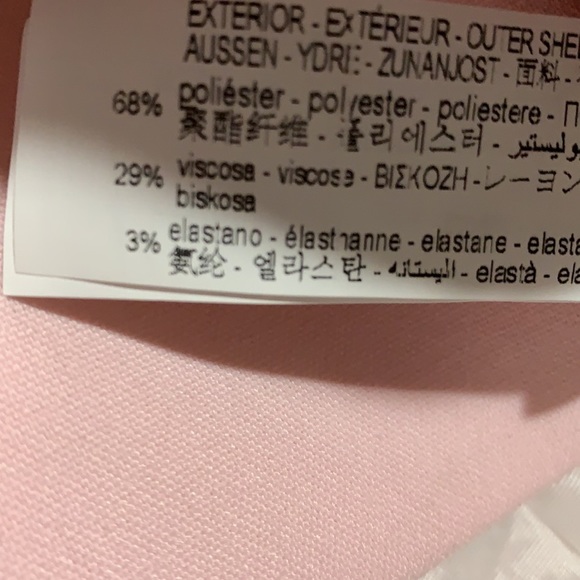 NWT. Zara Pink Draped Blazer Mini Dress Size L. - Picture 9 of 12